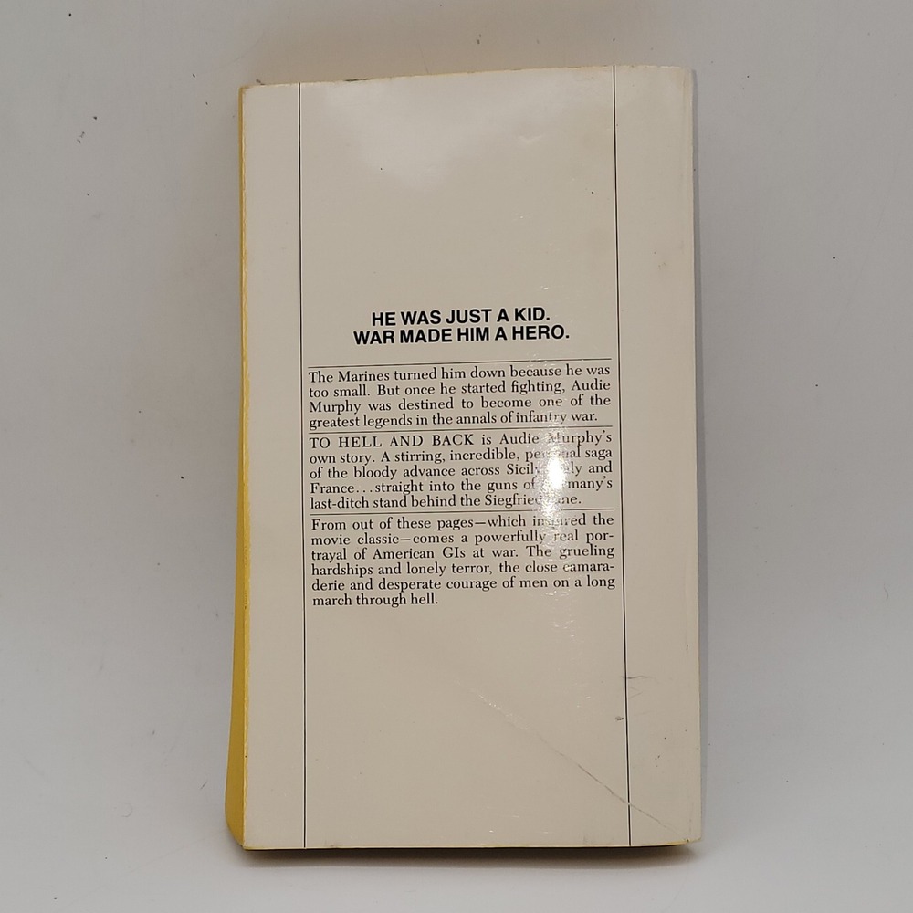Audie Murphy To Hell and Back Paperback 1979 Illustrated Bantam War Book Good - Picture 2 of 14